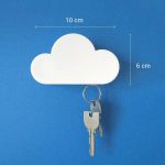 Suport magnetic pentru chei, in forma de nor
