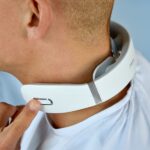 Aparat masaj electromagnetic pentru gat