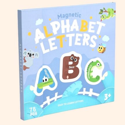 Carte Montessori cu alfabet si piese magnetice – Invata prin Joaca