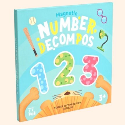 Carte Montessori cu numere si piese magnetice – Invata prin Joaca